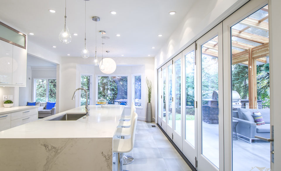 West Vancouver home builder, Open concept kitchen renovation
