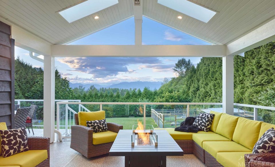 Large Covered Deck from Surrey Renovation