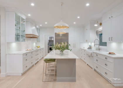 white kitchen renovation, surrey kitchen renovations